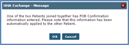 For Linked and Mutual Cases, enter the FOB information for the Primary Patient.