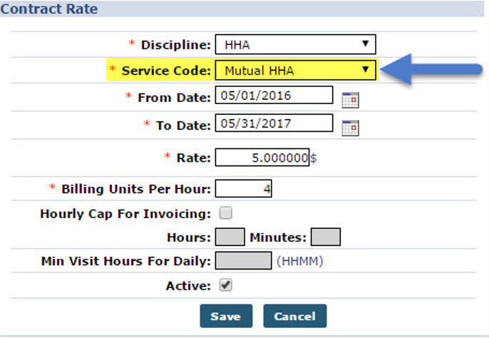 New Contract Rate