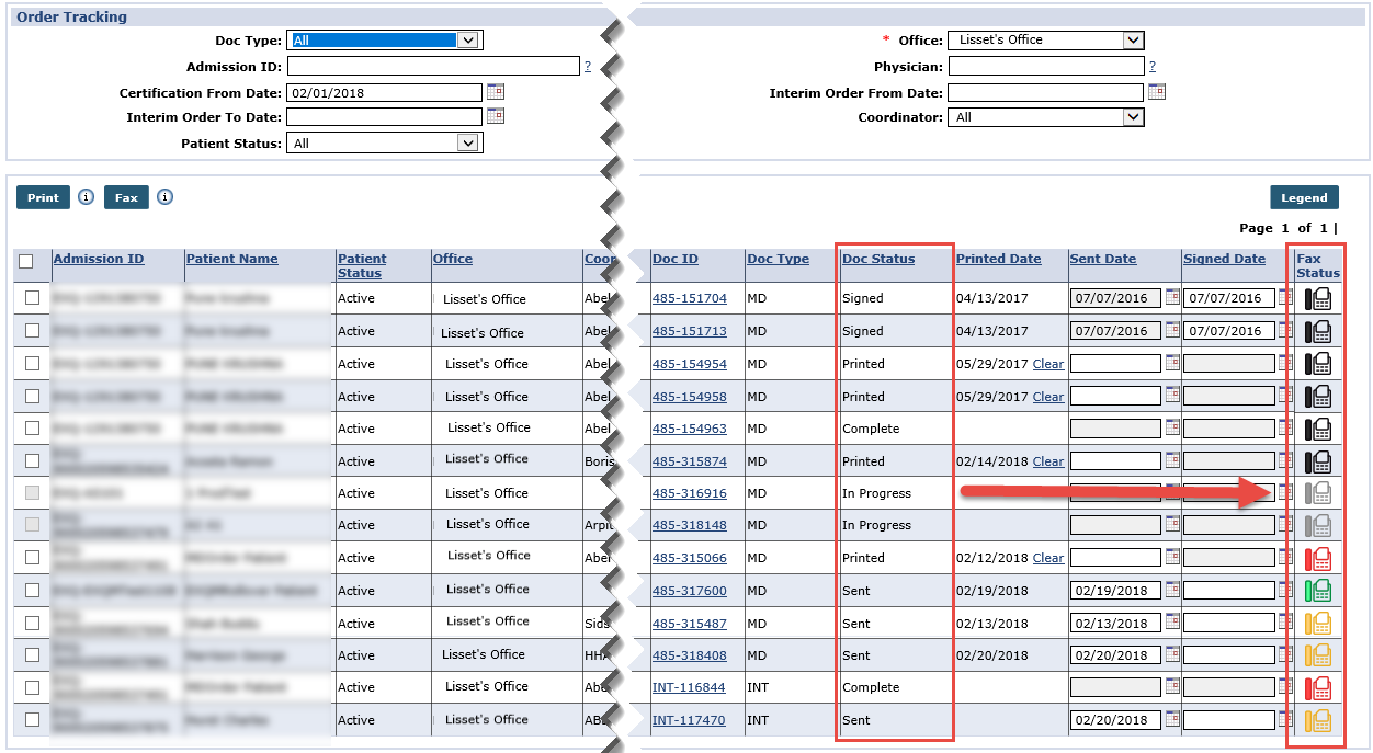 Order Tracking Page