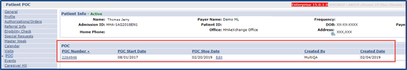 Patient POC Page