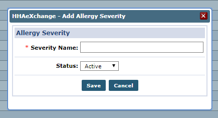 Add Allergy Severity