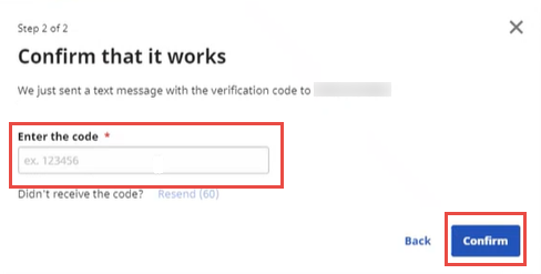 Phone Number Setup – Step 2
