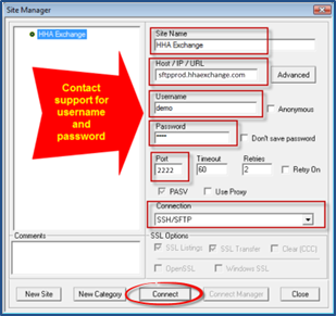 SFTP Configuration Settings - Sample SFTP Application