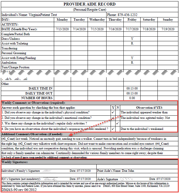 DMAS-90 Form