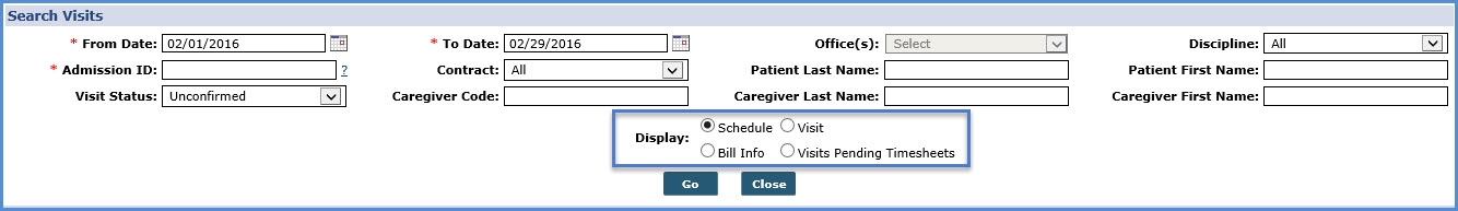 Display Values