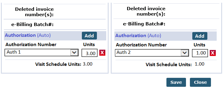 Set Primary / Secondary Authorizations