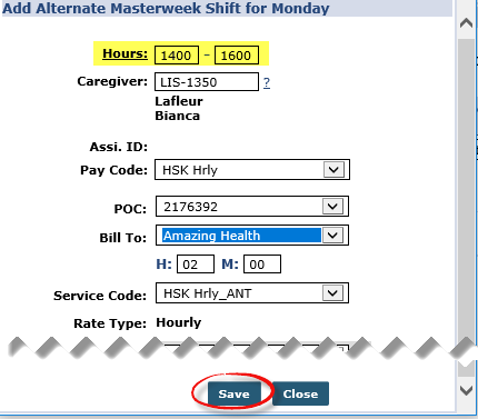 Alternative Shift