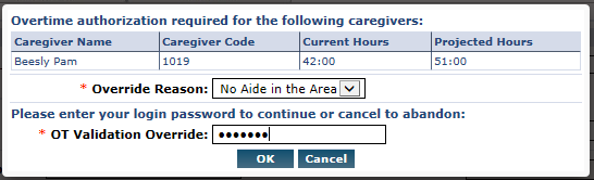 Enter Credentials