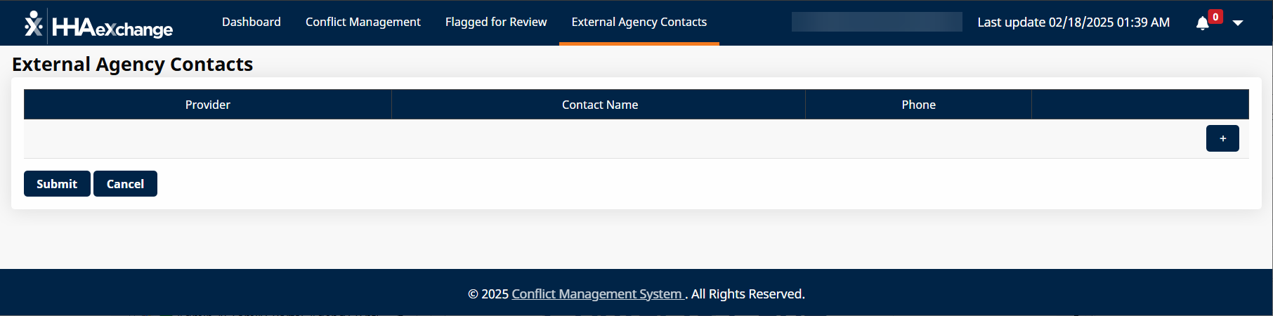 Access Contact Maintenance Access Contact Maintenance