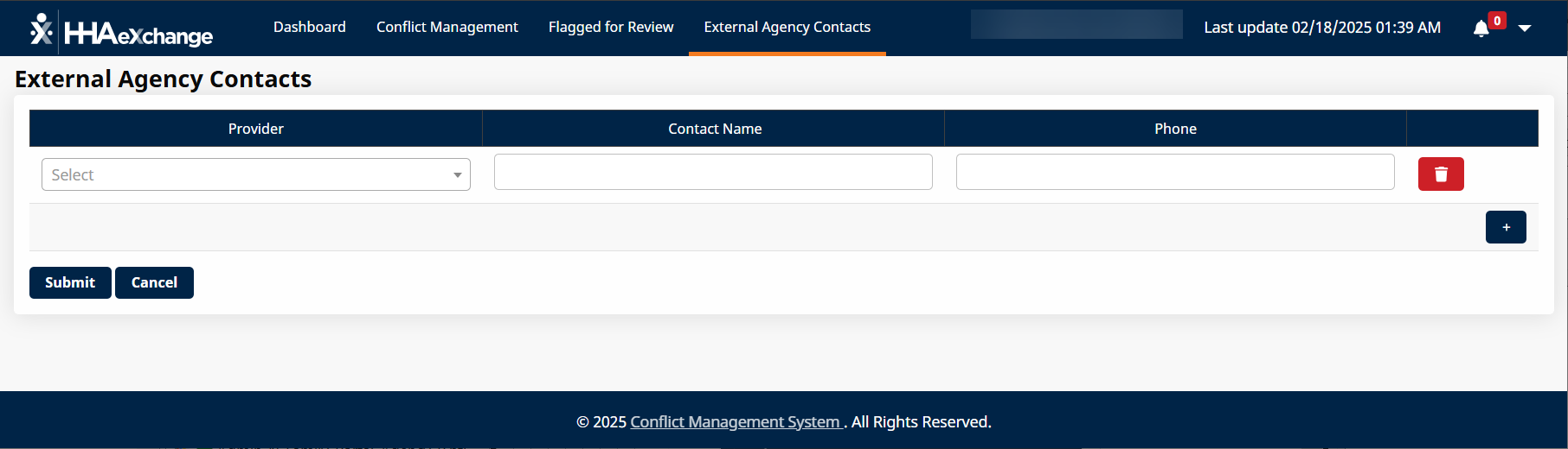 Access Contact Maintenance Access Contact Maintenance