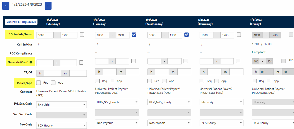 Timesheet Search Results Timesheet Search Results
