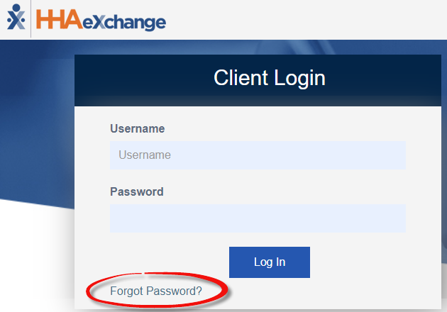Forgot Password link Forgot Password link