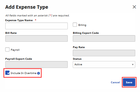 Reference Table Management Add Expense to Blended Overtime Reference Table Management Add Expense to Blended Overtime