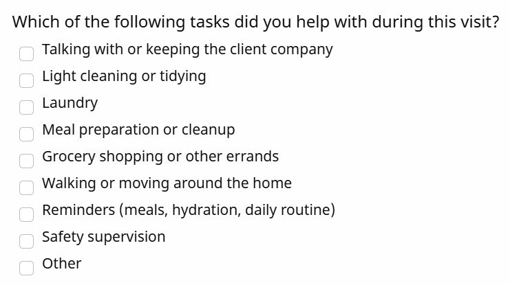 Checkbox Multiple Example Checkbox Multiple Example