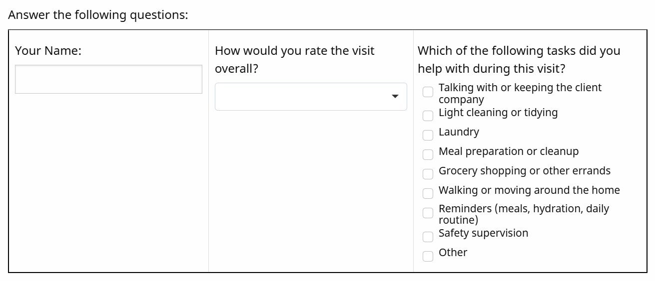 Table Example Table Example