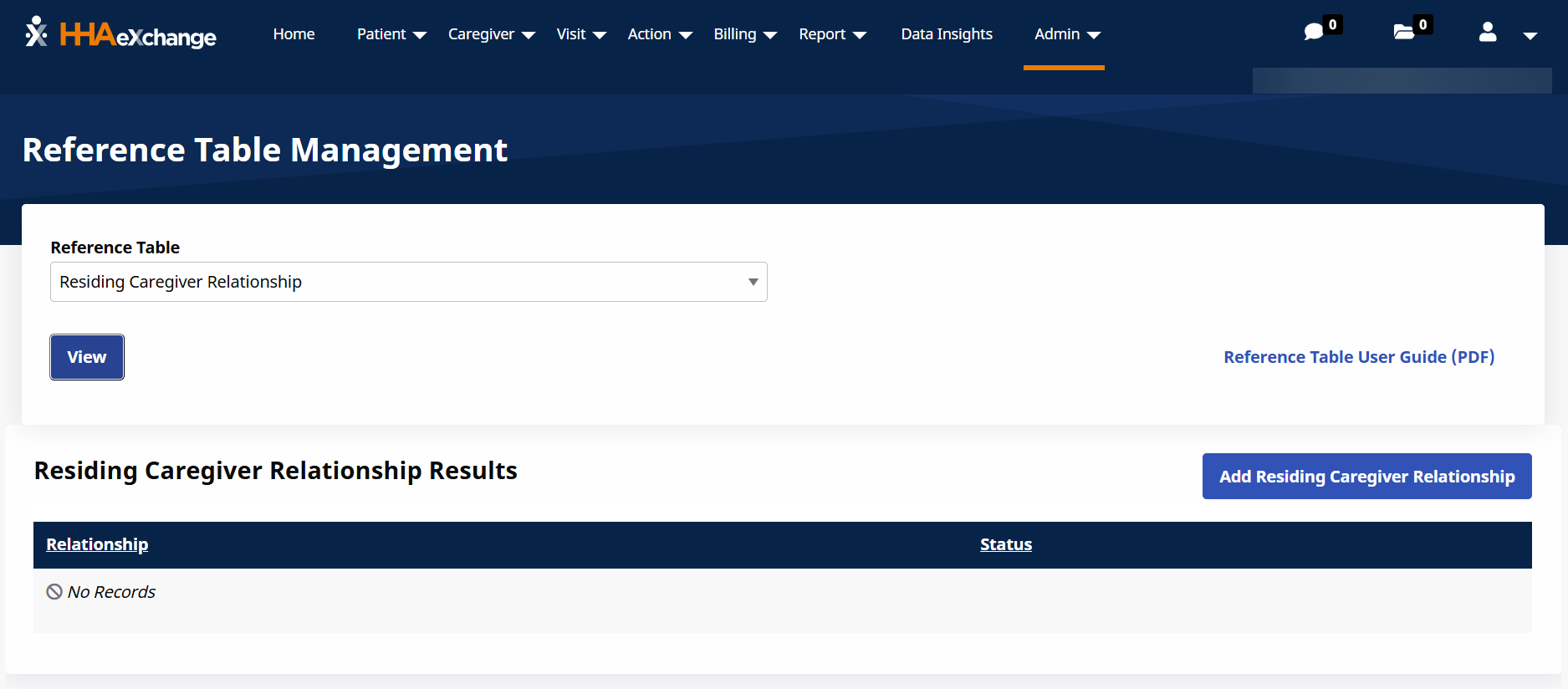 Reference Table Management feature Reference Table Management feature