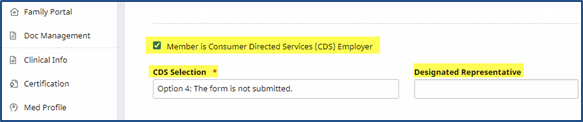 CDS Employer Patient Profile Configuration