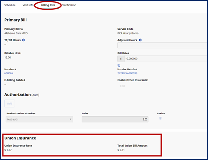 Billing Info Union Insurance Billing Info Union Insurance