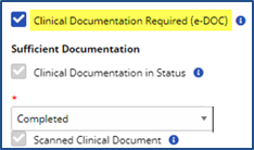 Clinical Doc Required Clinical Doc Required