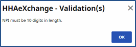 NPI Field Validation NPI Field Validation