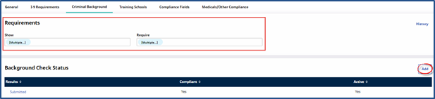 Criminal Background Tab Criminal Background Tab