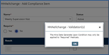 Hire Date Generates Upon Condition Window Hire Date Generates Upon Condition Window