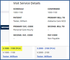 Hovering Over Scheduled Time Hovering Over Scheduled Time
