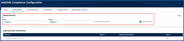 I9 Requirements Tab I9 Requirements Tab
