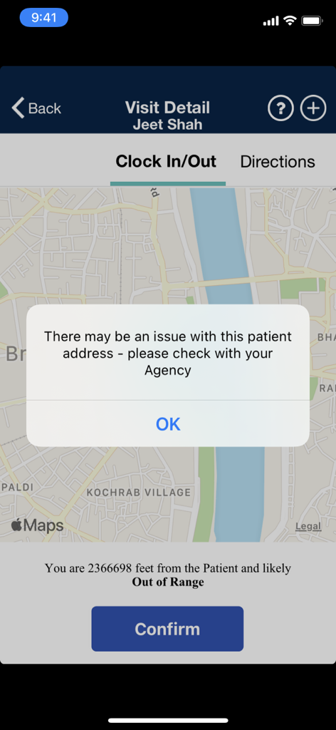 Alert: Issues with Patinet Address Alert: Issues with Patinet Address