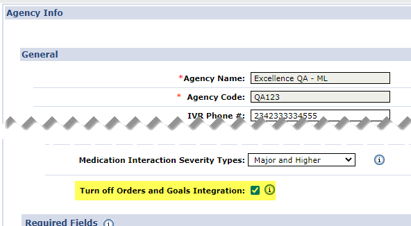 Agency Profile: Turn Off Orders and Goals Integration Checkbox Agency Profile: Turn Off Orders and Goals Integration Checkbox