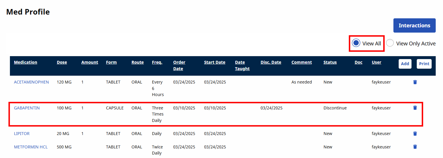 View All Medications View All Medications