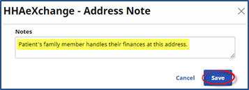 Patient Address Example Add Multiple Patient Addresses