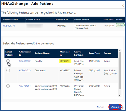 Merging Patient Records Merging Patient Records