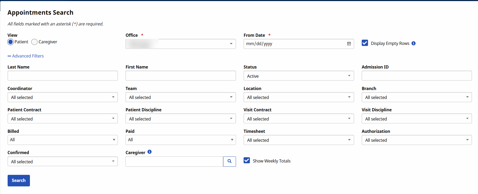 The Appointments Function The Appointments Function