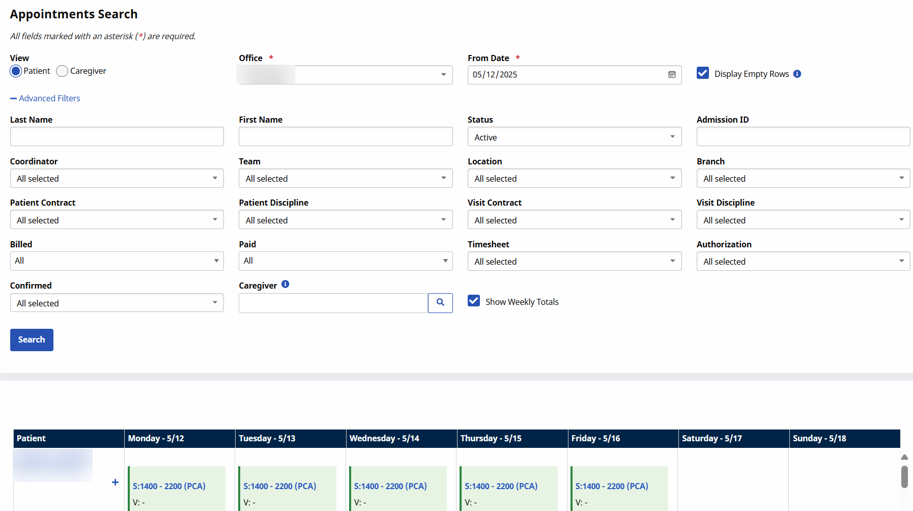 The Appointments Function The Appointments Function