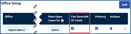 Authorize Overtime Override Authorize Overtime Override